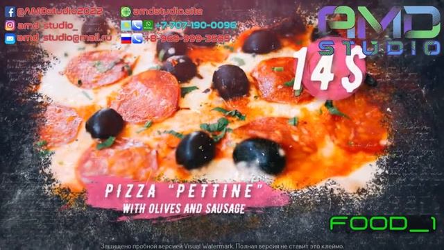 Заказать видеоролик для рекламы кафе или ресторана. Ресторанное меню.  (FOOD_1)