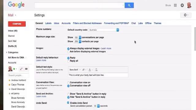 How to change the formatting of Dates in Gmail