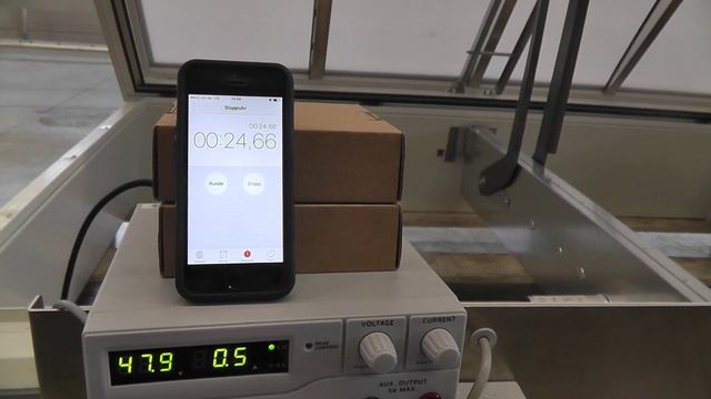 I этап: Испытание дымового люка с электроприводом GMTJ 48V/2A (без падения напряжения, без нагрузки)