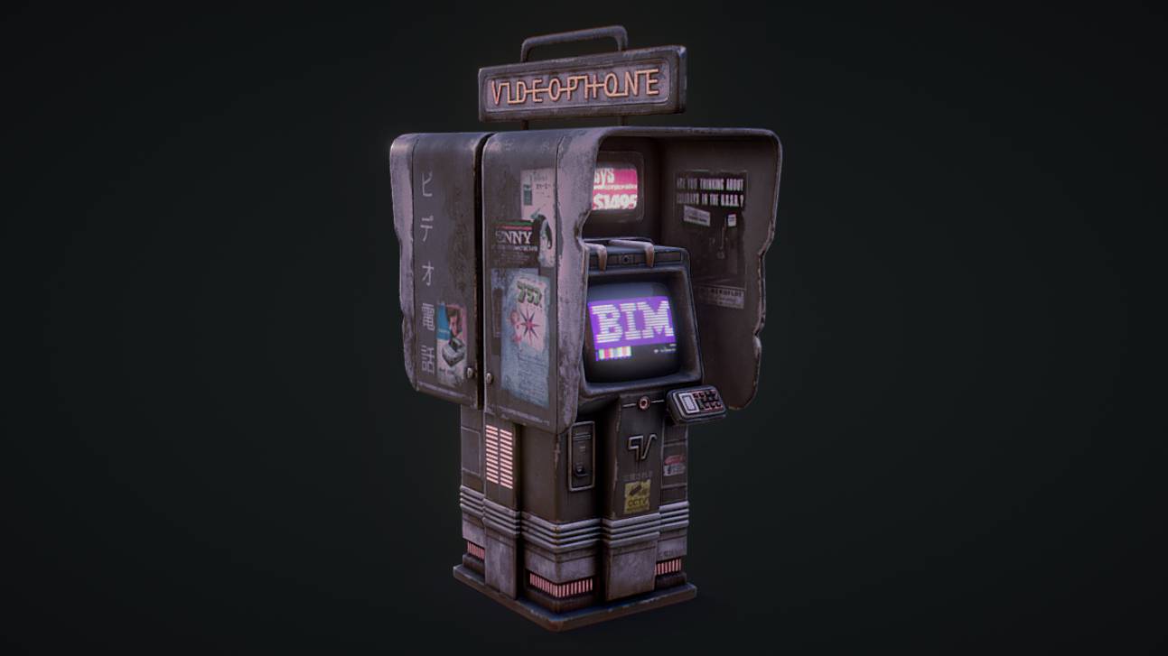 Cyberpunk Phone Booth в 3D от quaz30