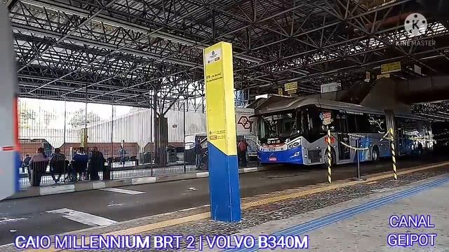 CANAL GEIPOT=Video Curto #19 | CAIO INDUSCAR MILLENNIUM BRT 2 | VOLVO B340M | METRA