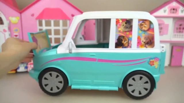 Куколка и Кухня Автобус Автомобиль Игрушки Детские Доли Игры.