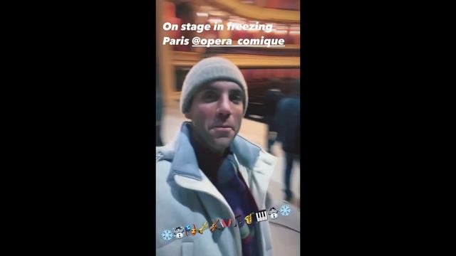 2022.12.14 #mikainstagram stories Mika at The Opéra-Comique in Paris #littleshopofhorrormusical