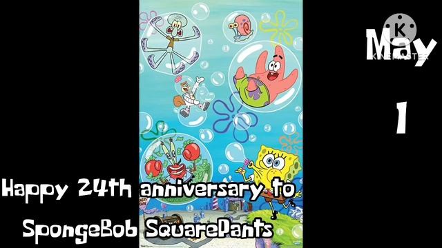 Happy 24th anniversary to SpongeBob SquarePants