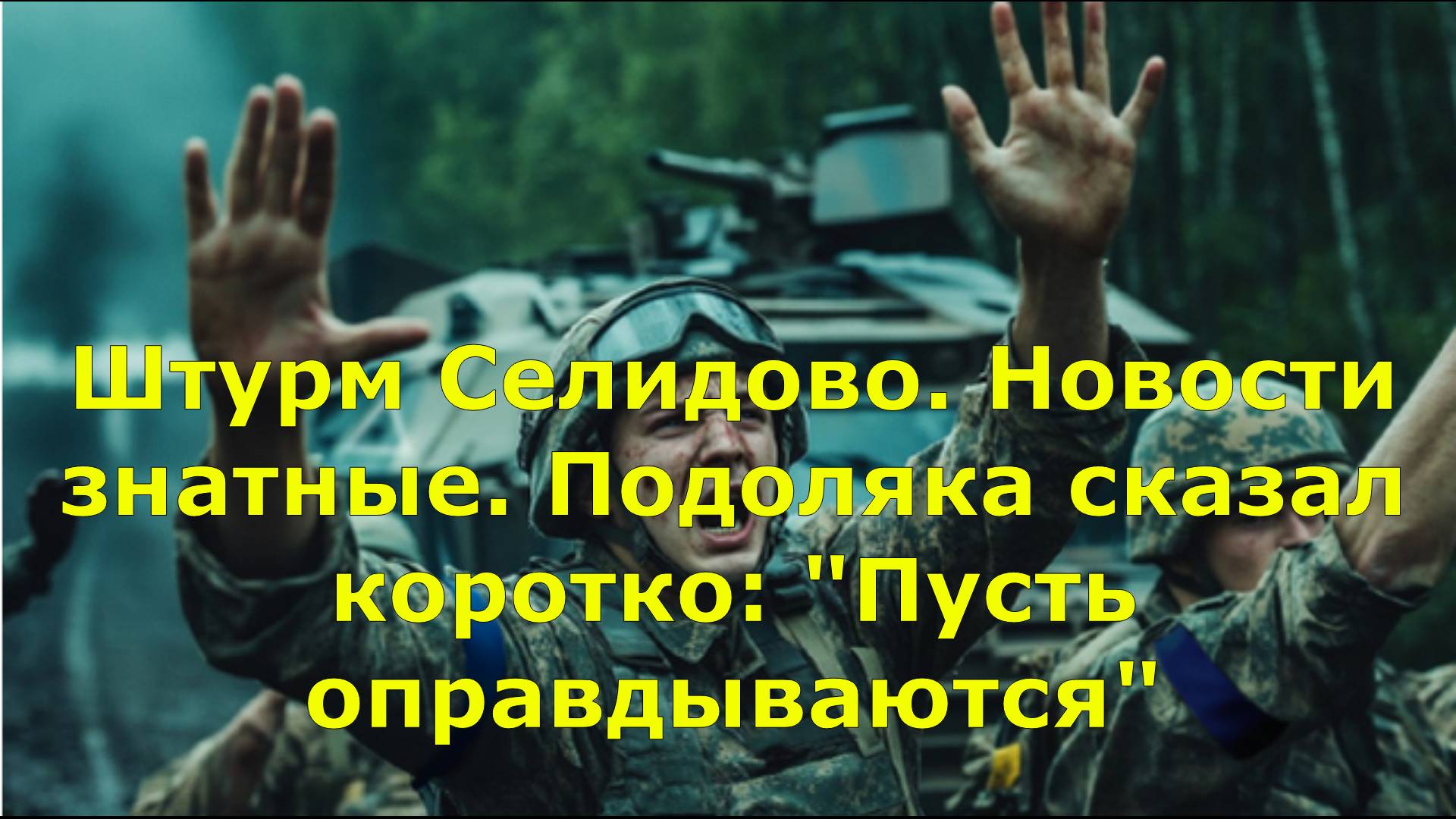 Штурм Селидово. Новости знатные. Подоляка сказал коротко: "Пусть оправдываются"