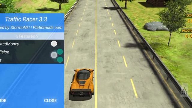 Показывую взлом Traffic Racer