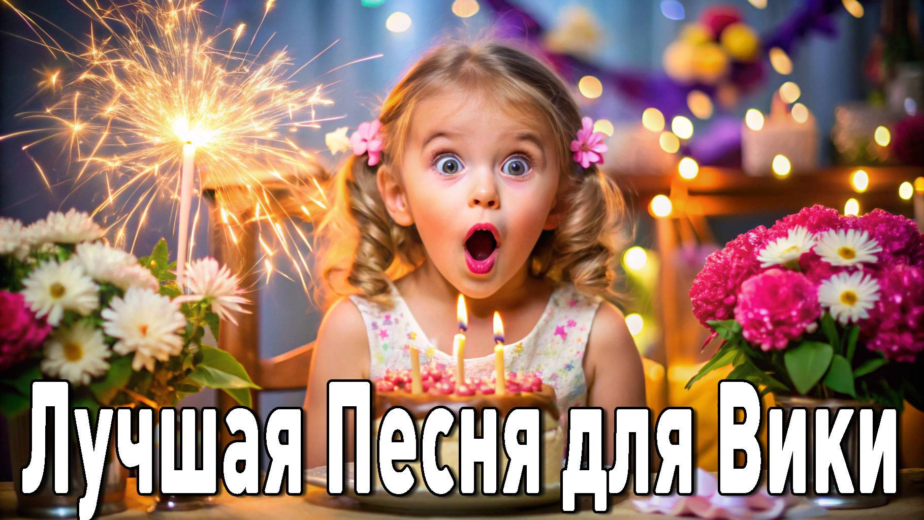 с днём рождения вика поздравительная музыкальная видео открытка поздравление