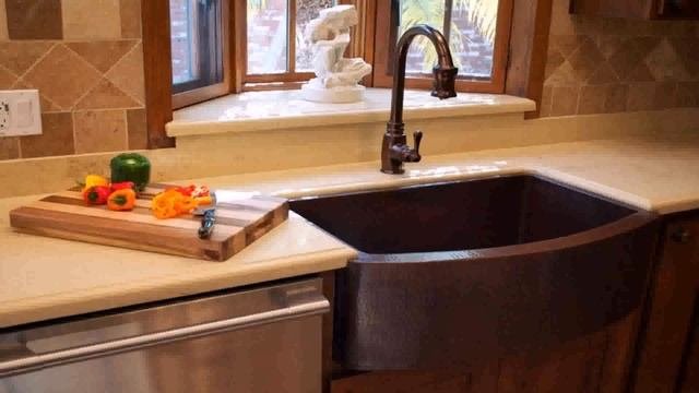 Kitchen Design With Farmhouse Sink - Gif Maker  DaddyGif.com (see description)