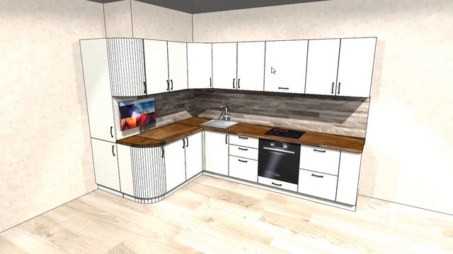 Кухня ул. Юности 13 к1 вариант 2