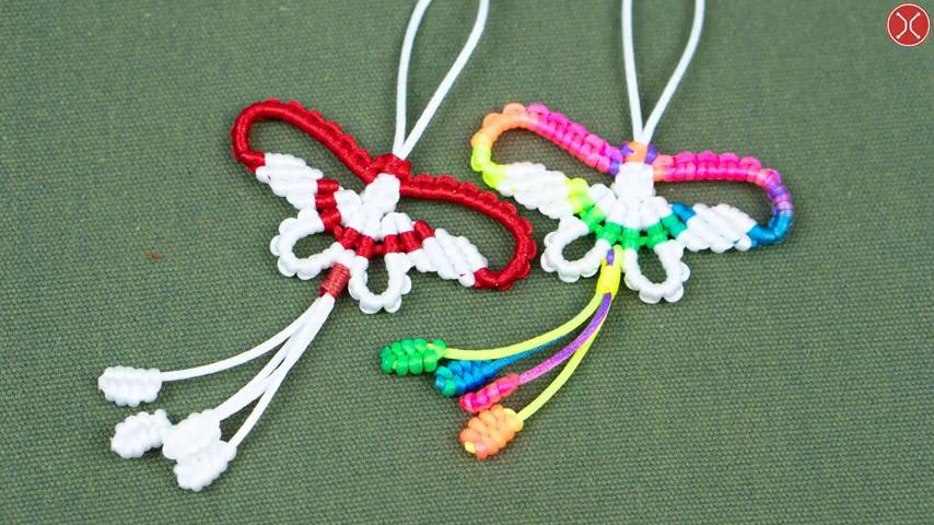 Tutorial you DIY butterfly ornaments, so cute! ｜ Butterfly Key Chain Tutorial