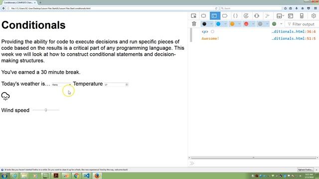 COMP1073 Module 4 - Conditionals and Loops (Winter 2018)