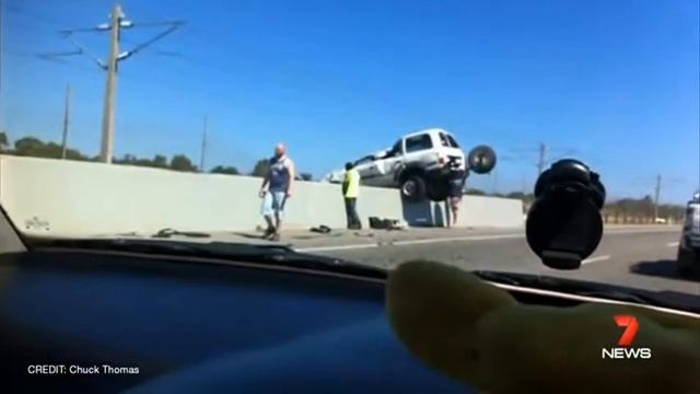 car accident almost ends in tragedy