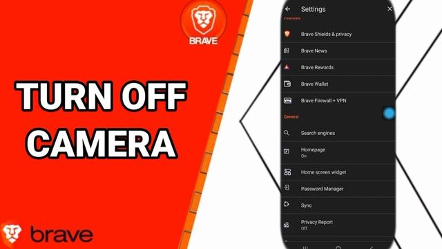 How To Turn Off Camera On Brave Private Web Browser App