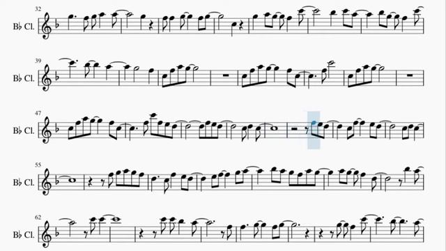 Clarinet Sheet Music: How to play You Make Me Brave by Bethel