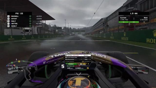 BRAVE 3 WIDE OVERTAKE - F1 2020 Career Mode Part 104: Spa