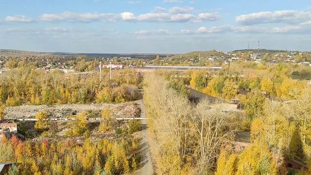 Невьянск, Свердловская область. Вид на город из башни.