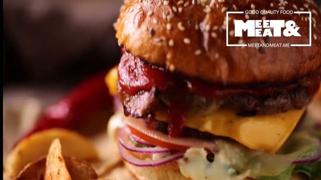 Самый Аппетитный Бургер в ХАРЬКОВЕ от службы доставки еды MEET&MEAT (8)