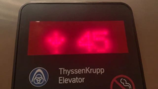 56 FLOOR ThyssenKrupp Aurora traction elevators @ Opera Tower in Omni Miami, FL