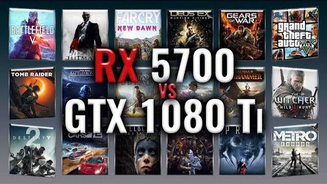 RX 5700 vs GTX 1080 Ti Benchmarks | Gaming Tests Review & Comparison | 53 tests