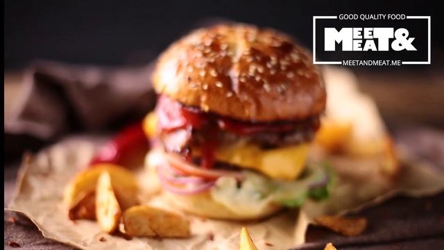 Самый Аппетитный Бургер в ХАРЬКОВЕ от службы доставки еды MEET&MEAT (6 Meet)