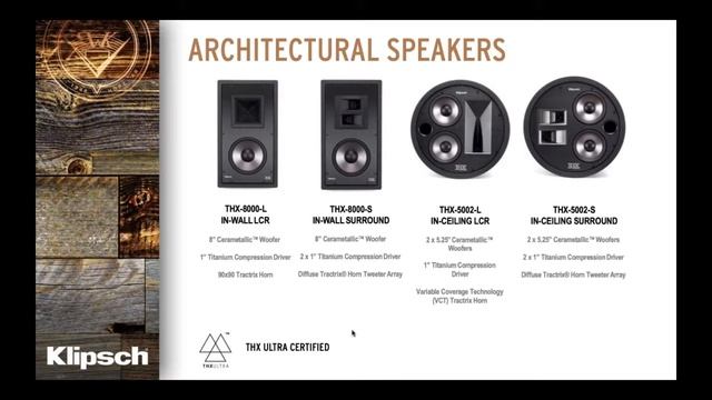 AVE Klipsch THX Cinema Series & Subwoofer Products for 2020 May 20th, 2020