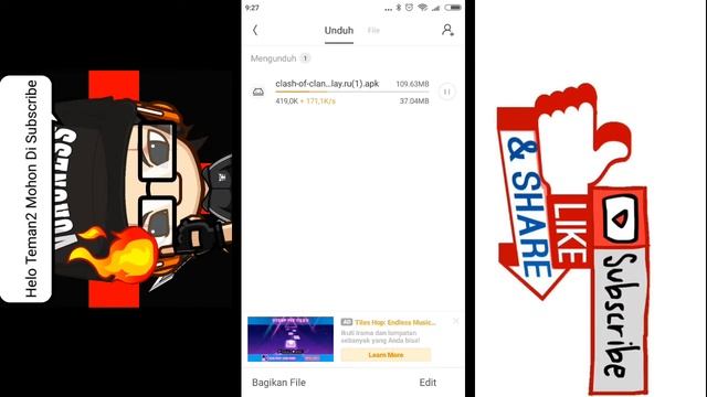 Cara download Coc Gampang Banget cuma 1 aplikasi yaitu uc browser