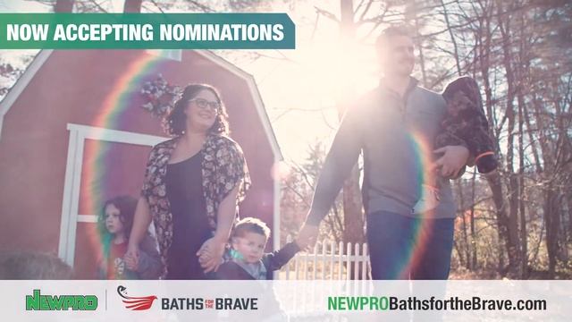 Baths for the Brave. FREE brand baths for two veterans from NEWPRO