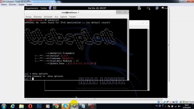 Kali Linux Webkiller İstifadə Qaydası