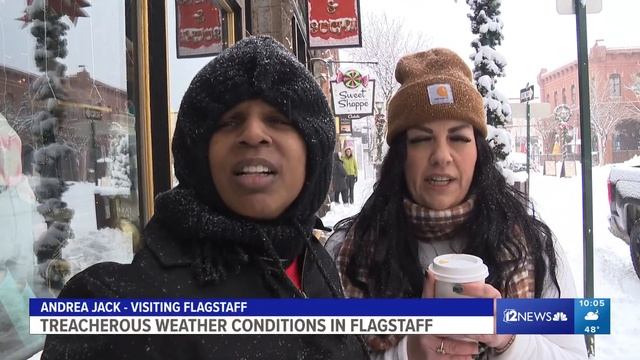 Drivers brave winter road conditions to see first major snowfall of season