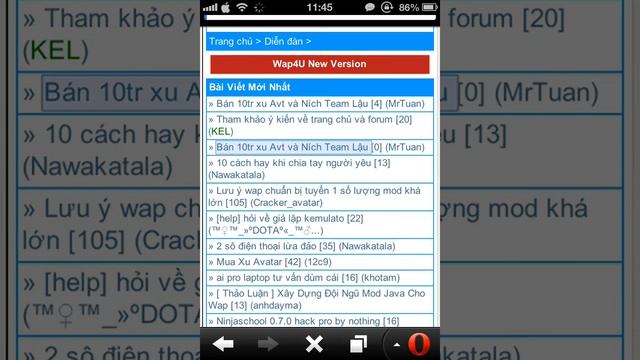 Test tốc độ load Wap4u