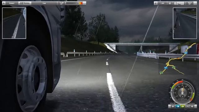 Дальнобой UK Truck Simulator Рейс - 003 Груз Сыр в "Плимут" заработали 883 уе