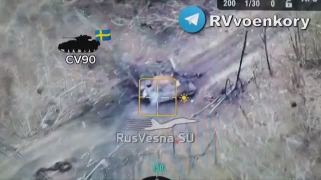 🇷🇺🔥🇸🇪⚡Попытки прорыва у Нового Пути в Курской области: уничтожена шведская БМП SV 90⚡