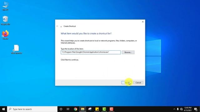 How to Create a Shortcut for Google Chrome on Windows 10