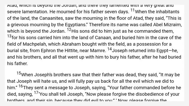 Genesis 50 World English Bible — WEB