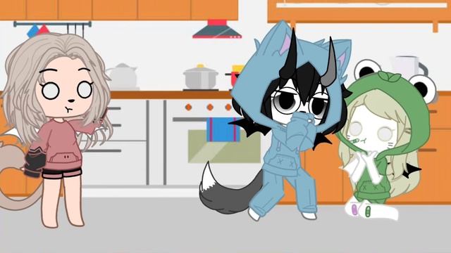⛓💦|{меме: когда на кухне я включаю свет...}|⛓💦[Gacha club]