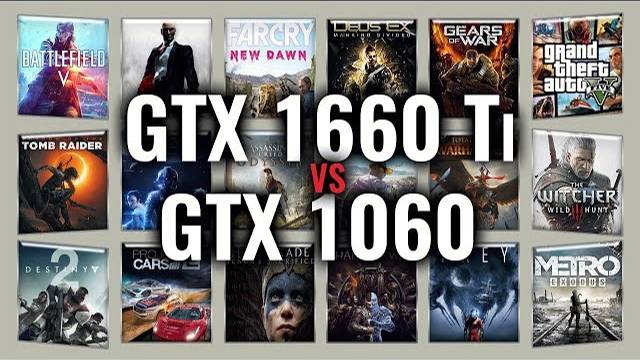 GTX 1660 Ti vs GTX 1060 Benchmarks | Gaming Tests Review & Comparison | 53 tests