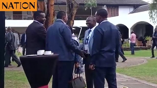 Top government officials arriving at Mount Kenya Safari Club for a meeting with President Ruto