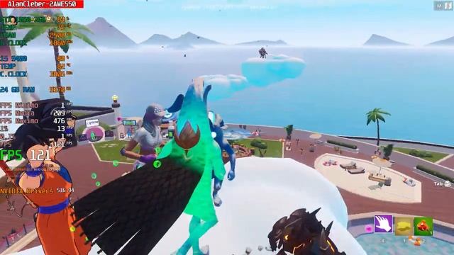 Fazendo a Fusão do Dragon ball no Fortnite