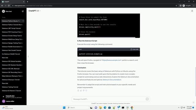 selenium python ubuntu firefox