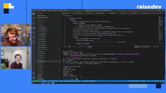C CLI Audio editor - Shana Matthews