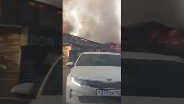 В новобулгаково горит кафе