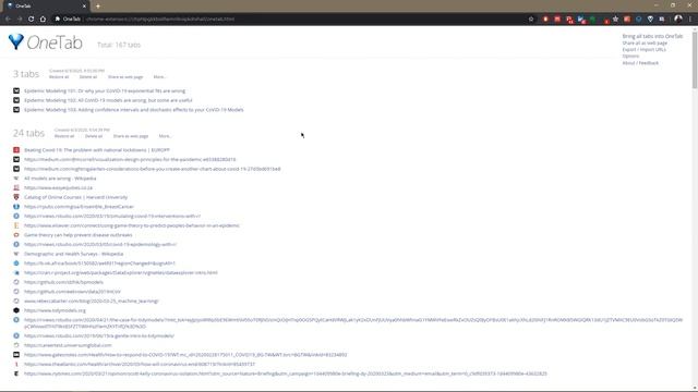 How to manage many open browser tabs and save lots of RAM | OneTab extension
