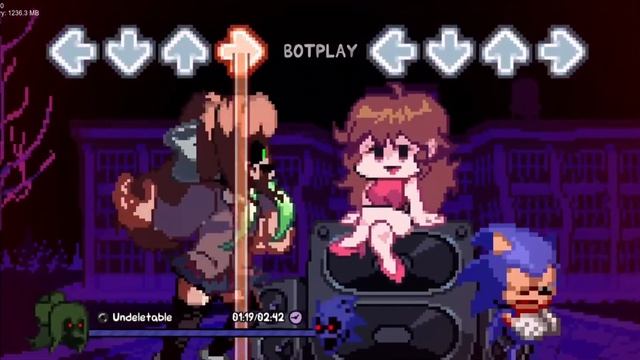 Fnf Undeletable V2 but its Sonic.EXE vs Monika.EXE