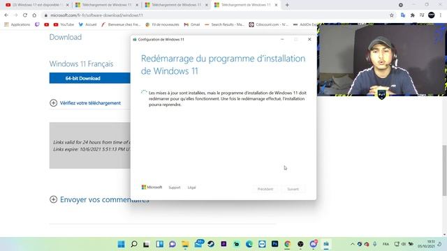 COMMENT INSTALLER WINDOWS 11  ( PASSER DE WINDOWS 10 A WINDOWS 11 GRATUITEMENT )  !!!