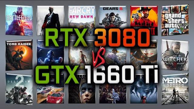 RTX 3080 vs GTX 1660 Ti Benchmark – 59 Tests