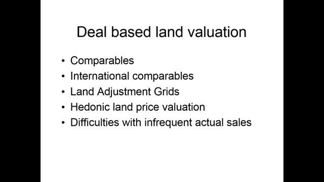 Land Valuation - Webinar Recording
