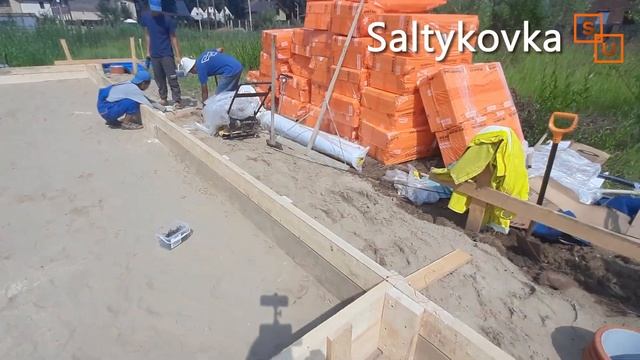 Плитный фундамент на насыпном грунте в Балашихе  Сумароково 10х10