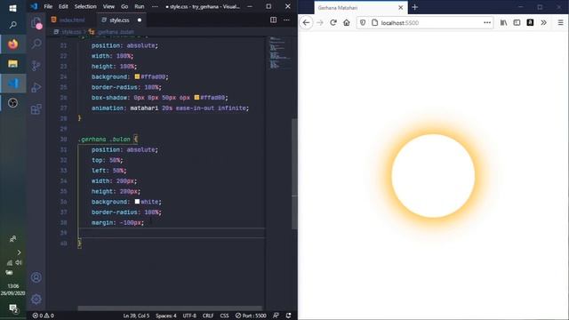 Gerhana Matahari di Mozilla Firefox