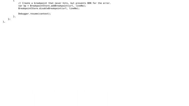 Meaning of "DebuggeeWouldRun: debuggee `self-hosted:XXX' would run" in Firefox / Firebug console
