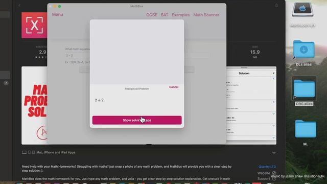 [MAC OS] Math Homework Helper MathBox - Mac App Store - Basic Overview